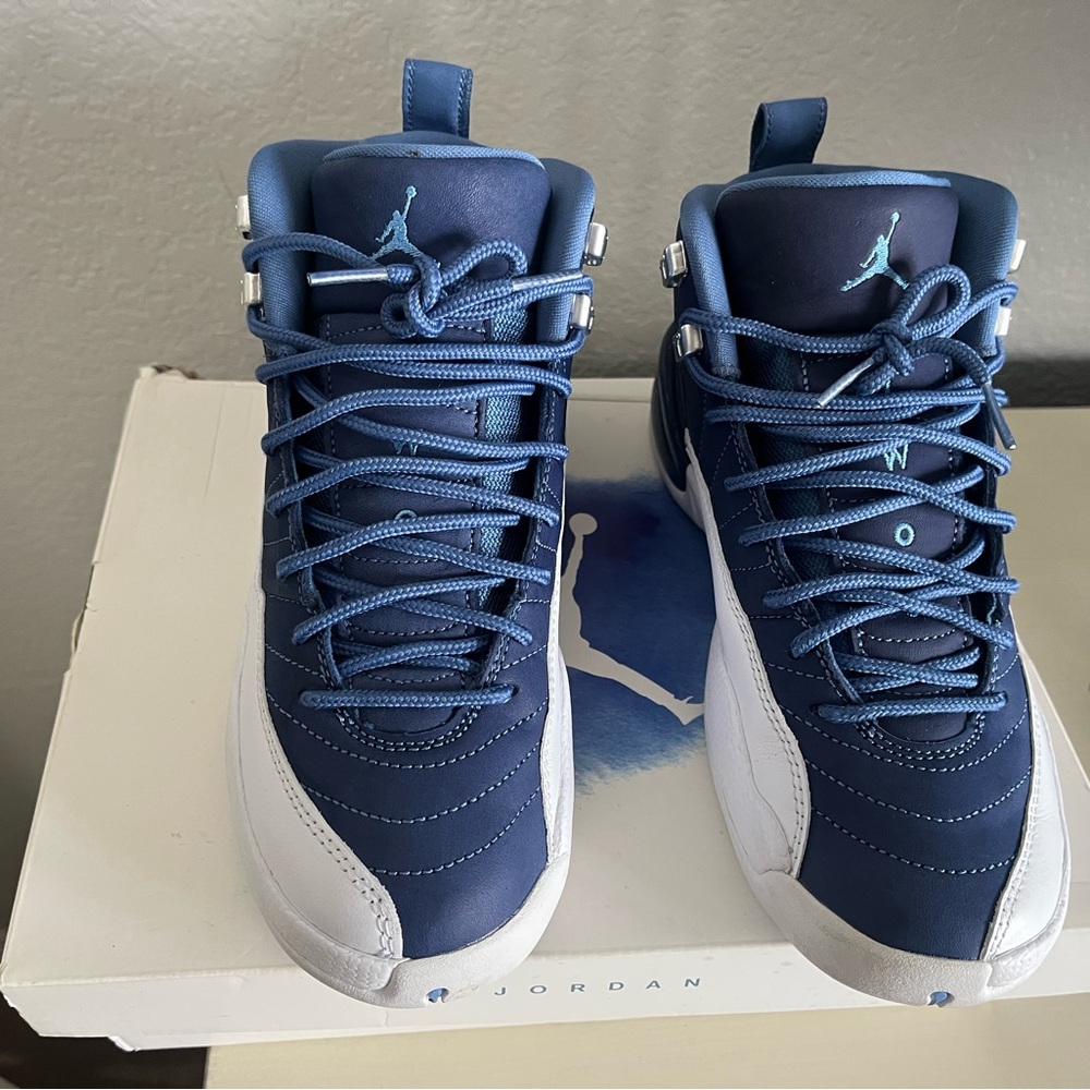 Air Jordan Navy and White Sneakers